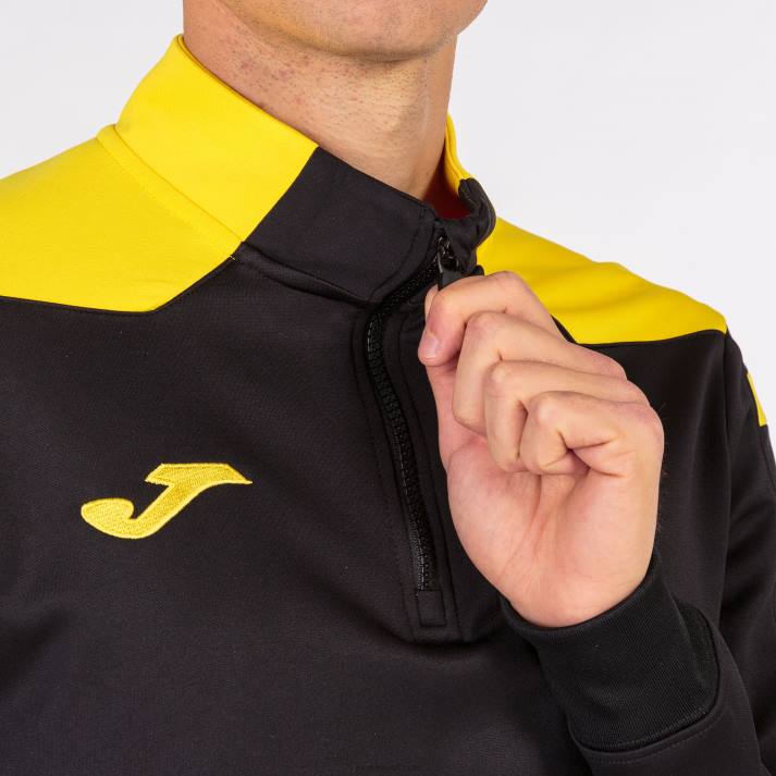 Joma 82P4R4509 أصفر مسود بطولة قميص من النوع الثقيل vi رجال