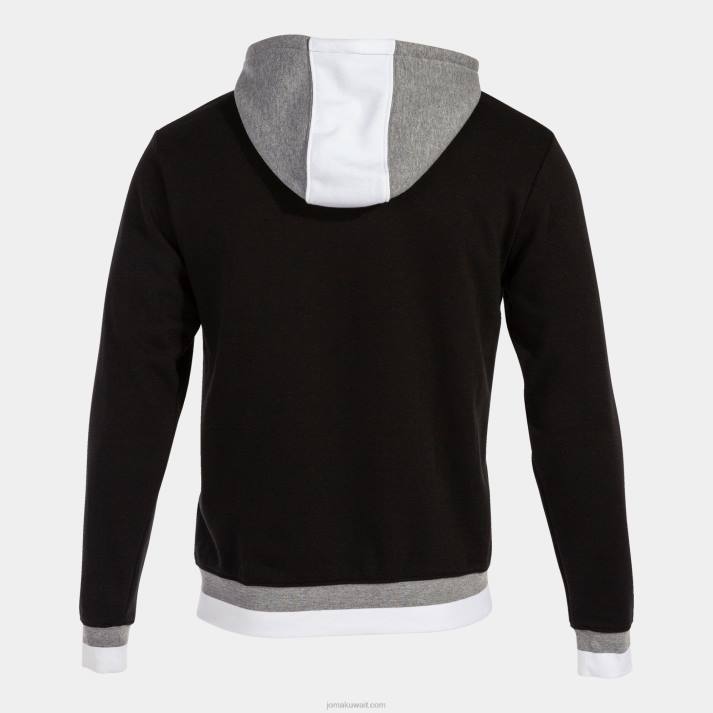 Joma 82P4R4513 أسود اللون الرمادي سترة مقنعين مريحة الثاني رجال