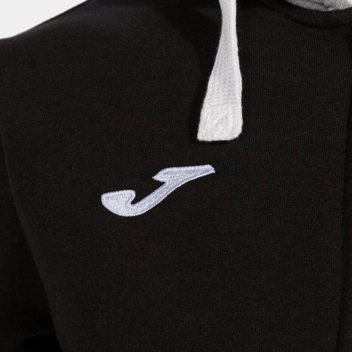 Joma 82P4R4513 أسود اللون الرمادي سترة مقنعين مريحة الثاني رجال