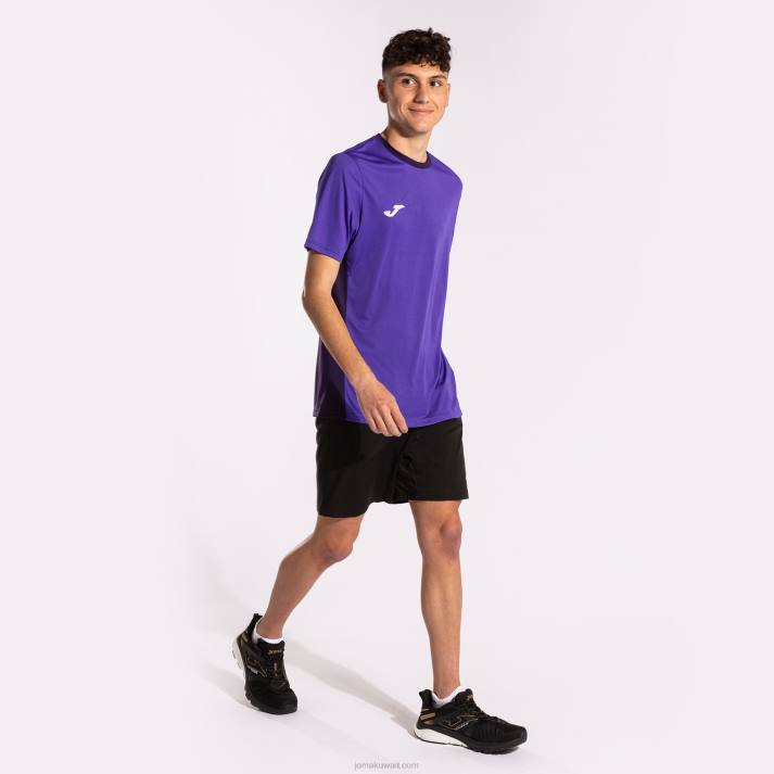 Joma 82P4R4538 أرجواني قميص قصير الأكمام الفائز الثاني رجال