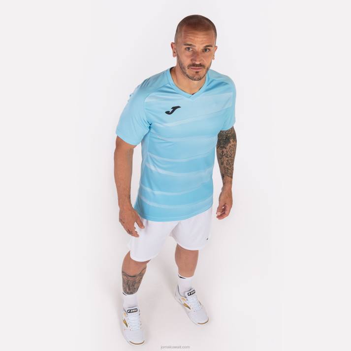 Joma 82P4R4540 السماء الزرقاء قميص قصير الأكمام grafity الثاني رجال