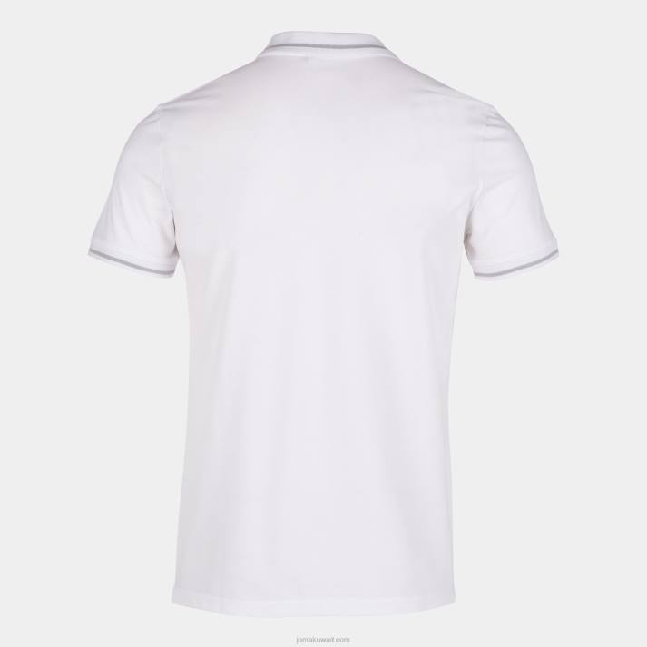 Joma 82P4R4549 أبيض قميص بولو بأكمام قصيرة مريحة II رجال