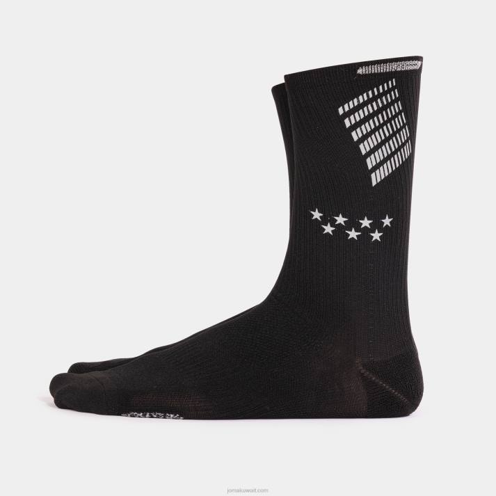 Joma 82P4R454 أسود نصف ماراثون الجوارب مدريد