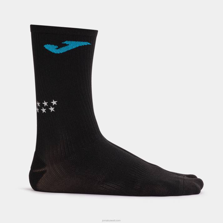 Joma 82P4R454 أسود نصف ماراثون الجوارب مدريد