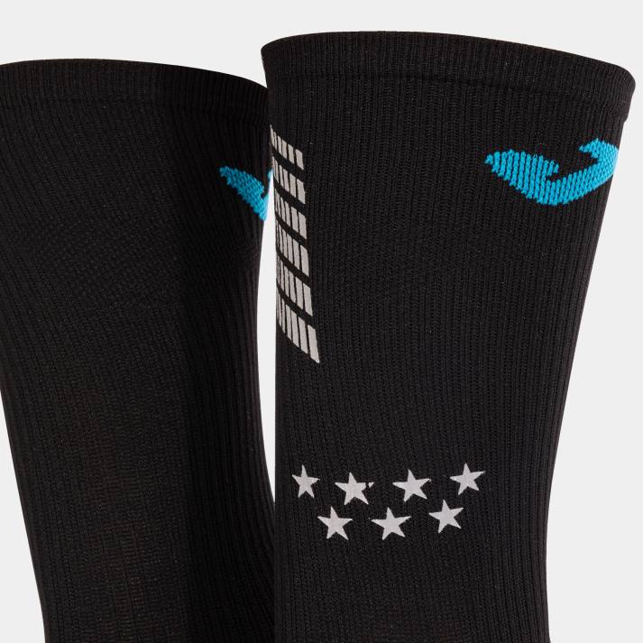 Joma 82P4R454 أسود نصف ماراثون الجوارب مدريد