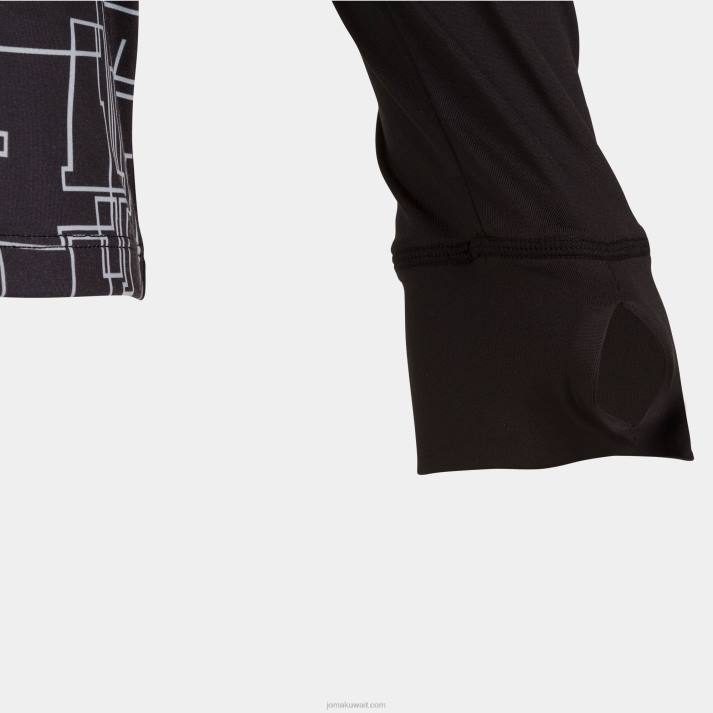 Joma 82P4R455 أسود قميص من النوع الثقيل النخبة الثامن رجال