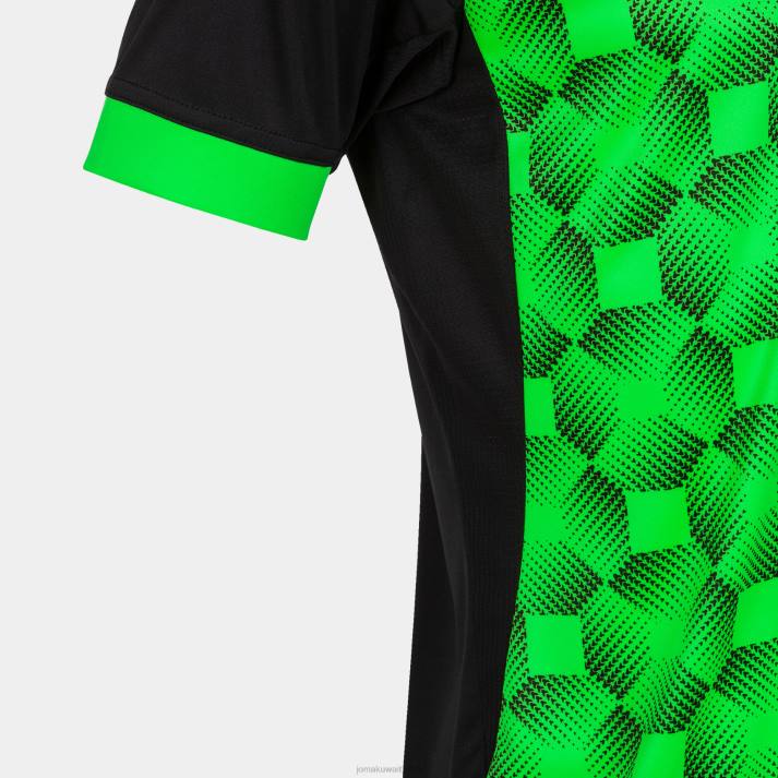 Joma 82P4R4561 أسود أخضر نيون قميص بأكمام قصيرة سوبر نوفا iii رجال