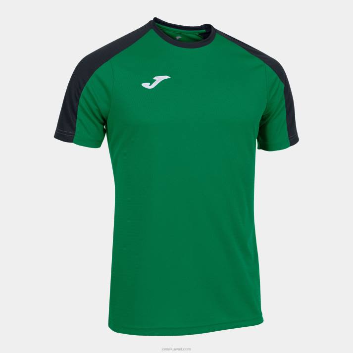 Joma 82P4R4574 أخضر أسود قميص البطولة البيئية قصيرة الأكمام رجال