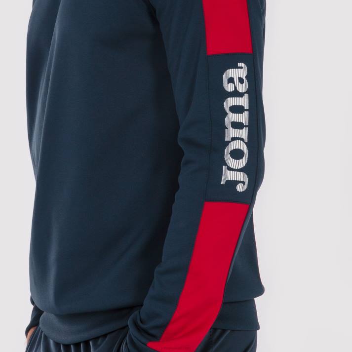 Joma 82P4R4576 الأزرق الداكن الأحمر بطولة قميص من النوع الثقيل الرابع رجال