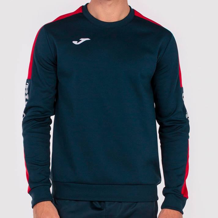 Joma 82P4R4576 الأزرق الداكن الأحمر بطولة قميص من النوع الثقيل الرابع رجال