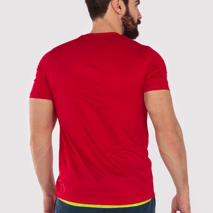 Joma 82P4R4580 احمر اصفر قميص قصير الأكمام كومبي رجال