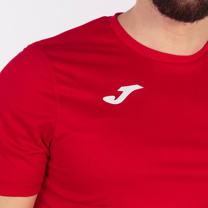 Joma 82P4R4580 احمر اصفر قميص قصير الأكمام كومبي رجال