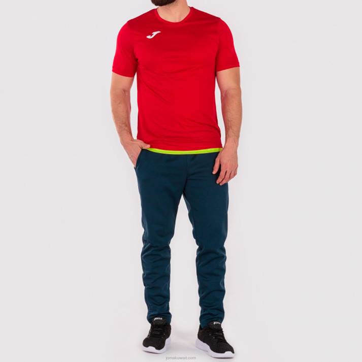 Joma 82P4R4580 احمر اصفر قميص قصير الأكمام كومبي رجال