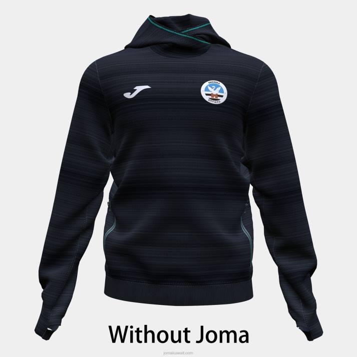 Joma 82P4R4582 أسود تدريب سترة مقنعين سوانسي 22/23