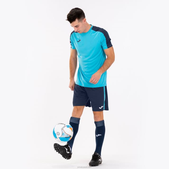 Joma 82P4R4596 الأزرق الداكن الفيروز الفلوريسنت شورت ماكسي رجال