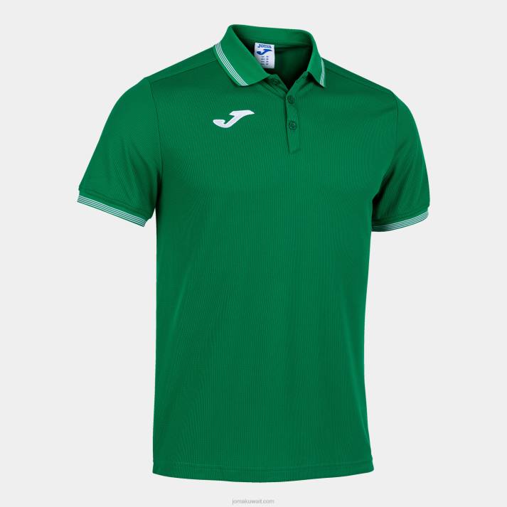 Joma 82P4R4597 أخضر قميص بولو بأكمام قصيرة الحرم الجامعي iii رجال