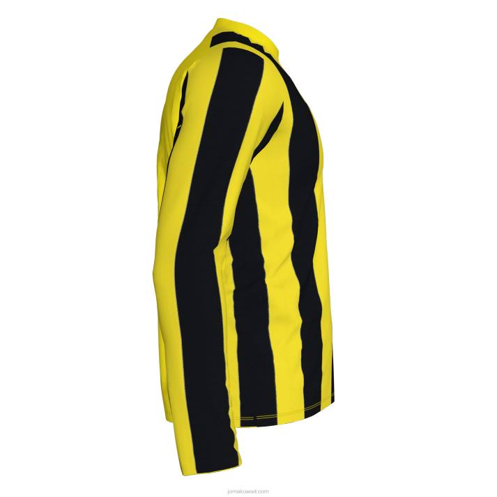 Joma 82P4R4613 أصفر أسود قميص طويل الأكمام inter رجال