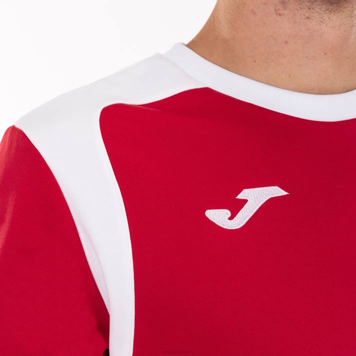 Joma 82P4R4614 احمر ابيض بطولة قميص من النوع الثقيل v رجال