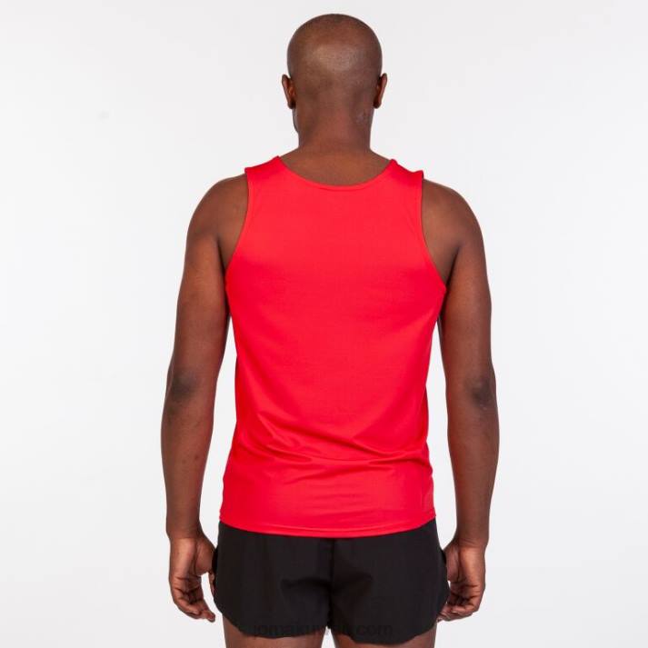 Joma 82P4R4616 احمر اصفر بلا أكمام تي شيرت أوليمبيا رجال