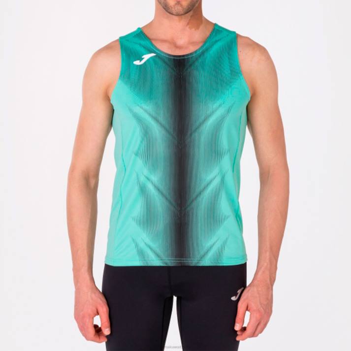 Joma 82P4R4617 أخضر أسود بلا أكمام تي شيرت أوليمبيا رجال