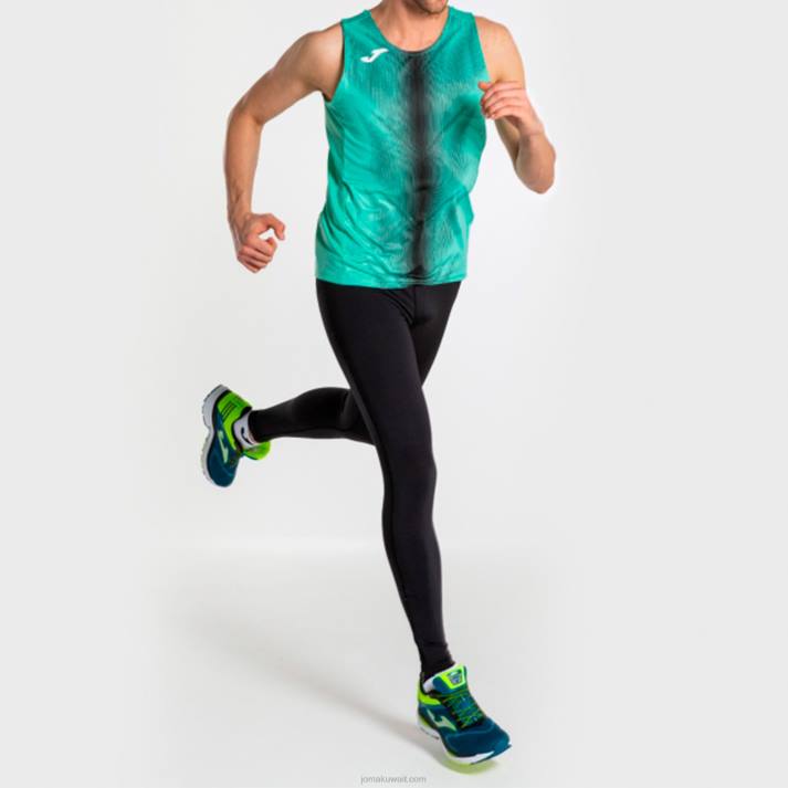 Joma 82P4R4617 أخضر أسود بلا أكمام تي شيرت أوليمبيا رجال