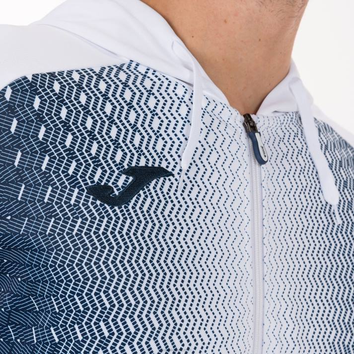 Joma 82P4R4618 أبيض كحلي سوبرنوفا سترة مقنعين رجال