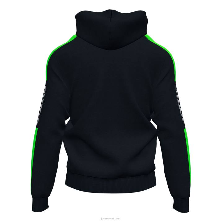 Joma 82P4R461 أسود أخضر نيون بطولة سترة مقنعين الرابع رجال