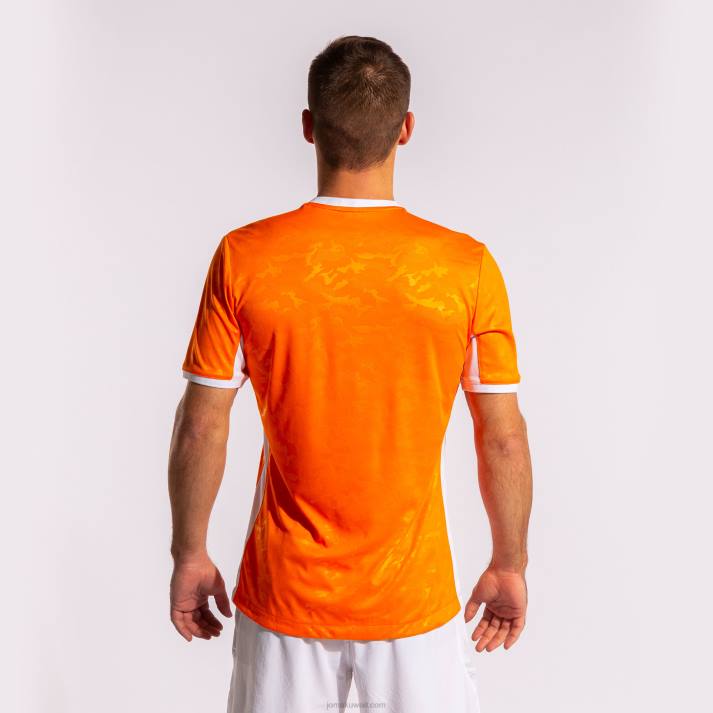 Joma 82P4R4626 برتقالي أبيض قميص قصير الأكمام toletum الثاني رجال