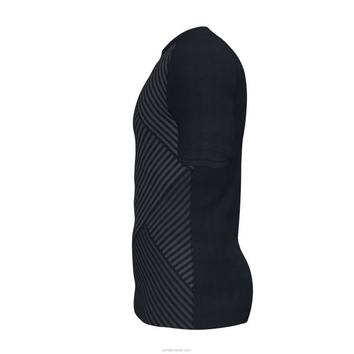 Joma 82P4R462 أسود قميص بأكمام قصيرة haka ii رجال