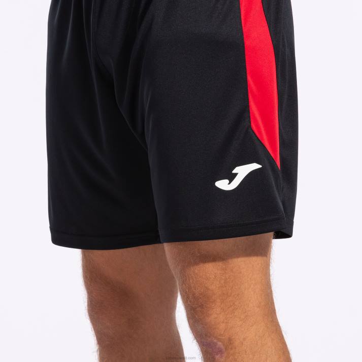 Joma 82P4R4641 أسود أحمر السراويل غلاسكو رجال