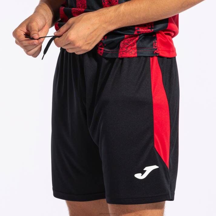 Joma 82P4R4641 أسود أحمر السراويل غلاسكو رجال