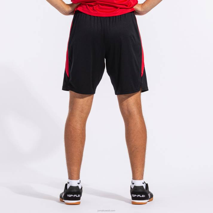 Joma 82P4R4641 أسود أحمر السراويل غلاسكو رجال