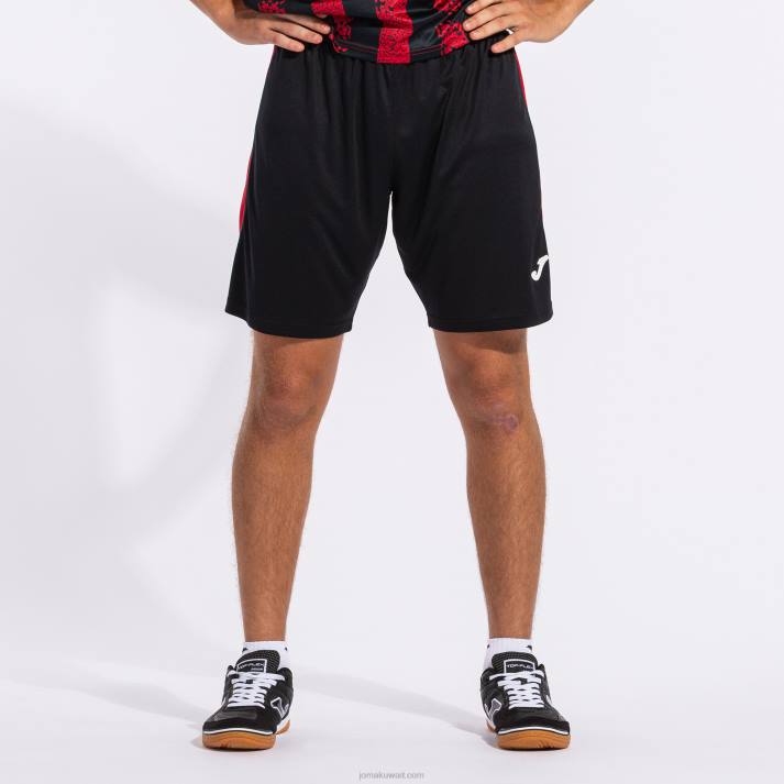 Joma 82P4R4641 أسود أحمر السراويل غلاسكو رجال