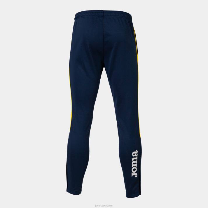 Joma 82P4R4642 الأزرق الداكن والأصفر بطولة طويلة السراويل البيئية رجال