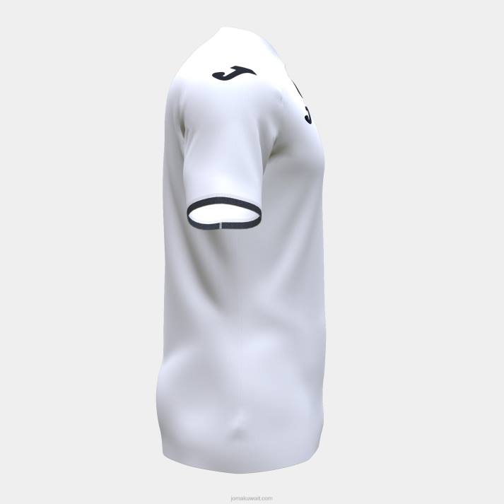 Joma 82P4R4644 أبيض أسود قميص قصير الأكمام toletum الرابع رجال