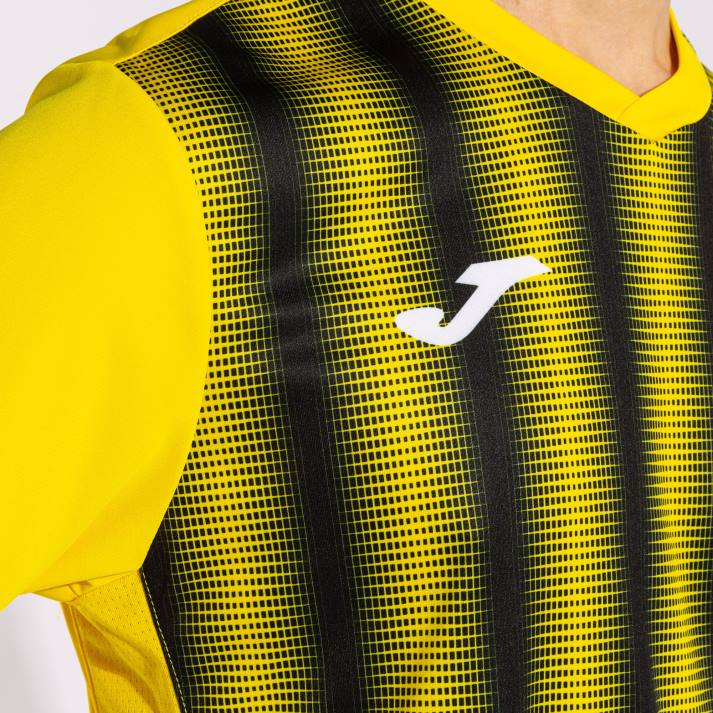 Joma 82P4R4648 أصفر أسود قميص قصير الأكمام inter ii رجال