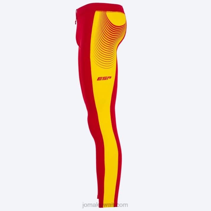 Joma 82P4R4654 أحمر الاتحاد الملكي الاسباني لألعاب القوى لباس ضيق طويل