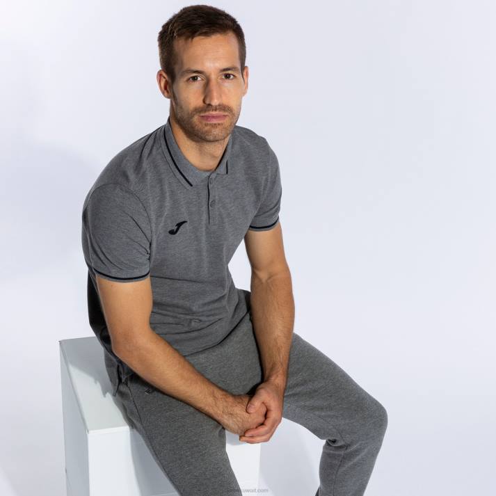Joma 82P4R465 مزيج الرمادي قميص بولو بأكمام قصيرة مريحة II رجال