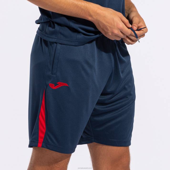 Joma 82P4R4664 الأزرق الداكن الأحمر بطولة برمودا شورتات vii رجال