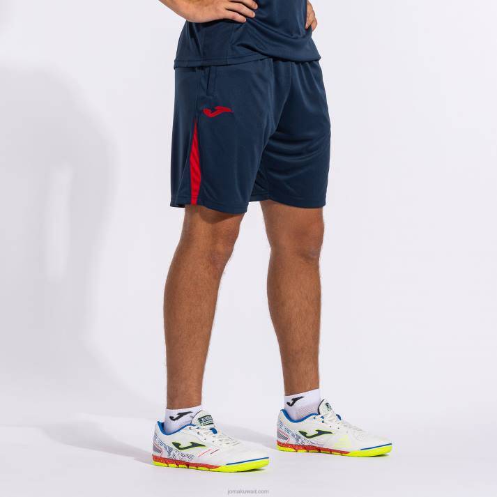 Joma 82P4R4664 الأزرق الداكن الأحمر بطولة برمودا شورتات vii رجال