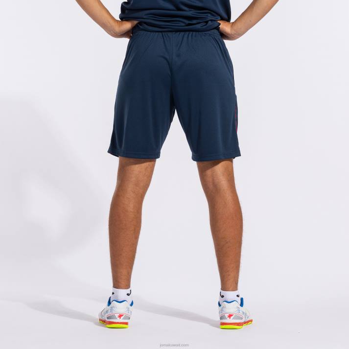 Joma 82P4R4664 الأزرق الداكن الأحمر بطولة برمودا شورتات vii رجال