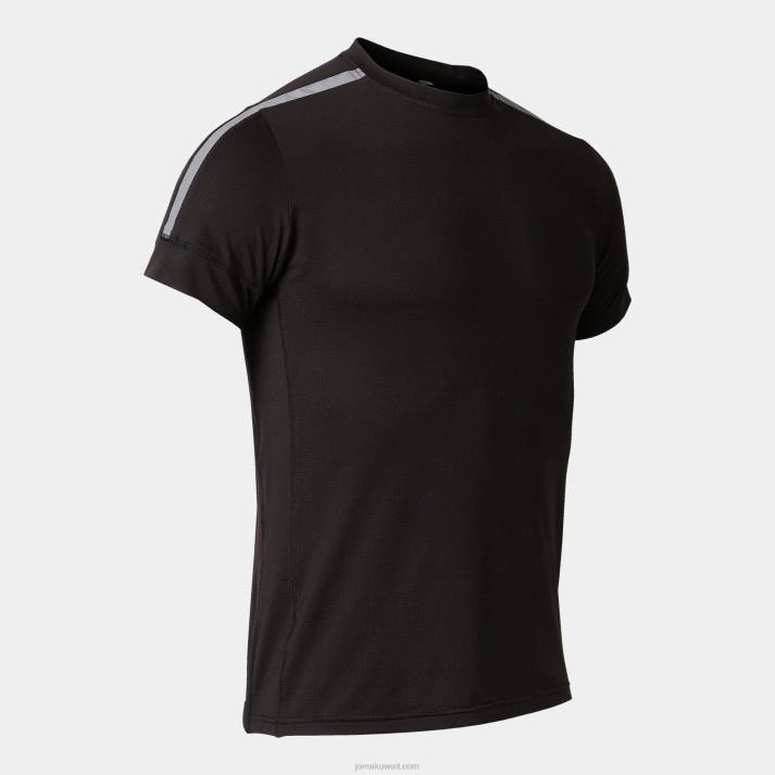 Joma 82P4R4673 أسود قميص قصير الأكمام r-night رجال
