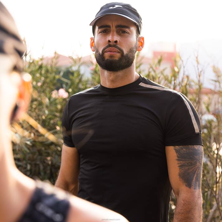 Joma 82P4R4673 أسود قميص قصير الأكمام r-night رجال