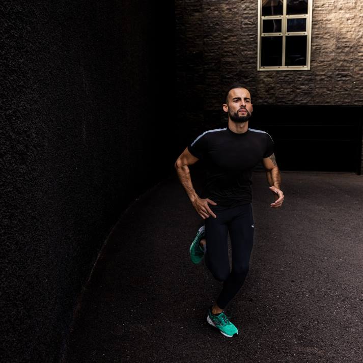 Joma 82P4R4673 أسود قميص قصير الأكمام r-night رجال