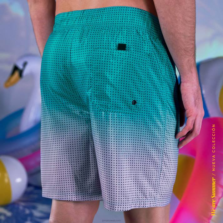 Joma 82P4R4675 أزرق جذوع السباحة متدهورة رجال