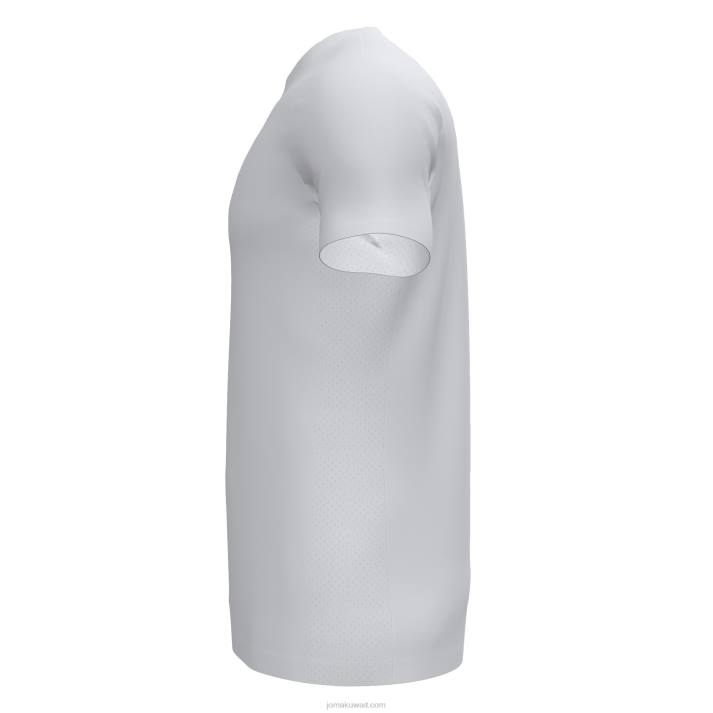 Joma 82P4R4678 أبيض قميص بأكمام قصيرة superliga رجال