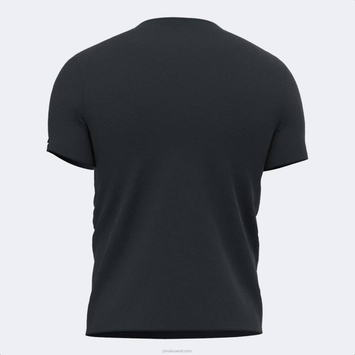 Joma 82P4R4689 أسود قميص قصير الأكمام r-combi رجال