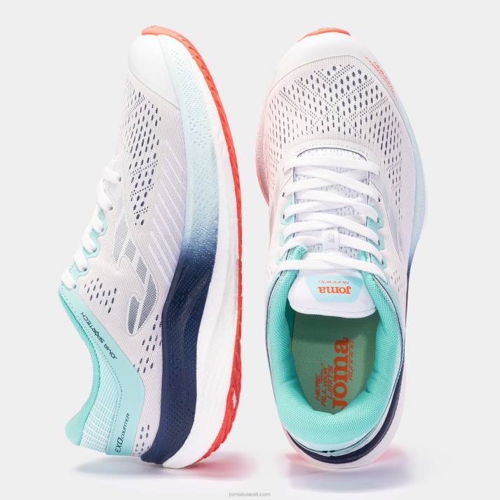 Joma 82P4R4691 الفيروز الأبيض حذاء الجري ليدر 22 رجال