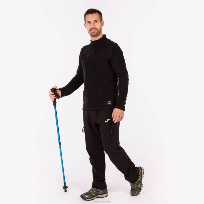 Joma 82P4R4697 أسود مستكشف قميص طويل الأكمام رجال