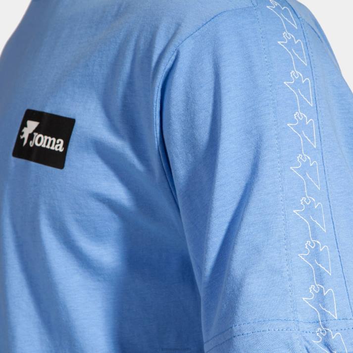 Joma 82P4R4704 أزرق قميص قصير الاكمام كاليفورنيا رجال